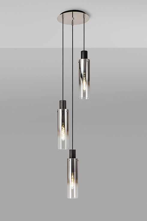 Brooks Slim Round Pendant 3 Light